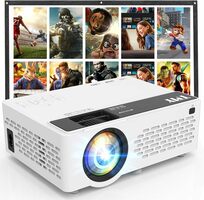1080P Bluetooth Mini Projector with Screen
