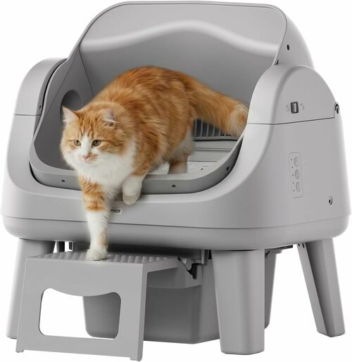 Open-Top Self-Cleaning Automatic Cat Litter Box