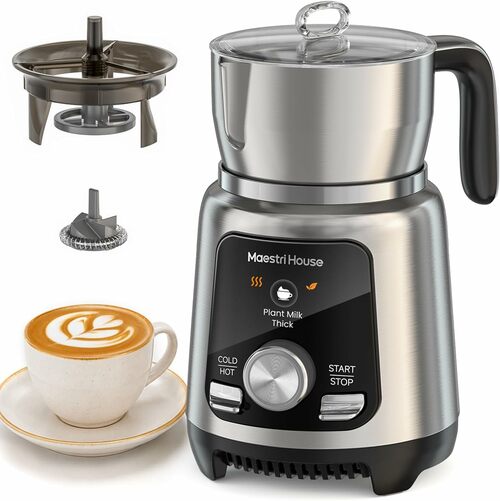 8-Mode Milk Frother with Latte Art Microfoam
