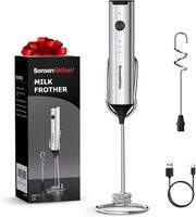 Handheld 3-Speed  Milk Frother with Stand