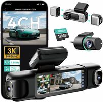 4-Channel 360° Dash Cam with Touchscreen