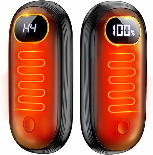 Dual-Sided Rechargeable Hand Warmers with Flashlight