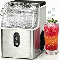 Nugget Ice Maker with Self-Cleaning Function