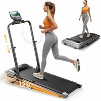 Foldable Walking Pad with Adjustable Handlebar