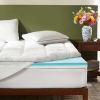 Adjustable 2-in-1 Memory Foam Mattress Topper