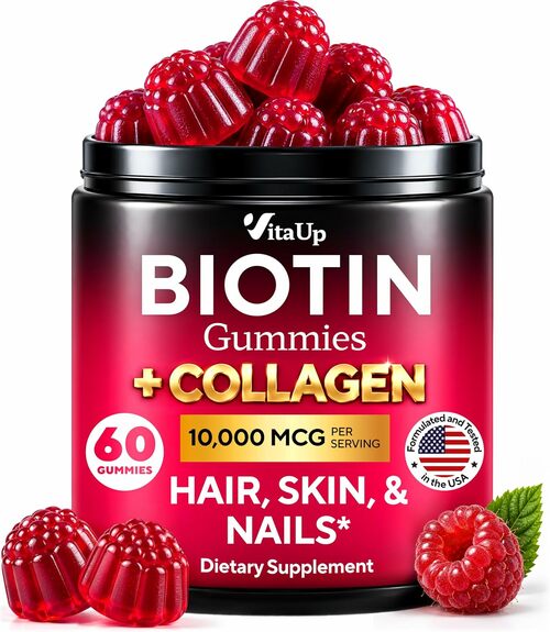 Biotin Gummies with Collagen – Hair, Skin & Nail Support