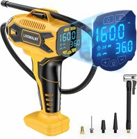 Cordless Portable Air Compressor with Digital Gauge