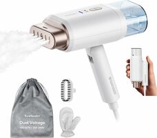 Dual-Voltage Foldable Travel Clothing Steamer