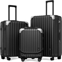 Expandable 3-Piece Hardshell Luggage Set